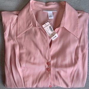 Dress barn collar pink shirt